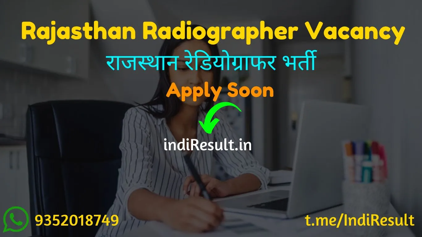 Rajasthan Radiographer Recruitment
