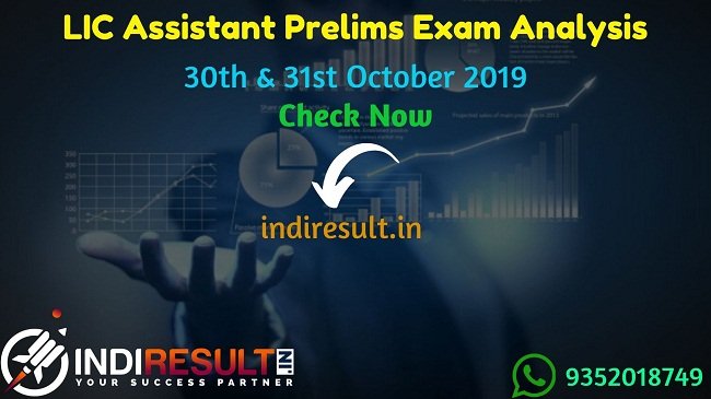 LIC Assistant Prelims Exam Analysis 2020 - The Life Insurance Corporation of India (LIC) conducted the LIC Assistant Prelims 2019 Exam in four shifts on 30-31 October. Get here the shift-wise and section-wise exam analysis of the LIC Assistant Prelims Exam 2020. Also, know the Download Questions Paper asked in all four shifts of the preliminary examination.