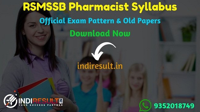 Rajasthan Pharmacist Syllabus
