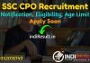 SSC CPO Recruitment 2022 –SSC 4300 Sub Inspector in CAPF & Delhi Police Vacancy Apply Online Form, Notification, Eligibility, Salary, Age Limit, Last Date.