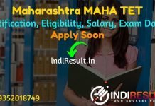 MAHA TET 2021 - Apply Maharashtra TET 2021 Notification, Eligibility Criteria, Age Limit, Salary, Qualification. Application begins for Maharashtra TET 2021