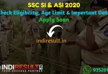 SSC SI & ASI 2020 Recruitment SSC SI & ASI Notification 2020 - Staff Selection Commission has released the tentative vacancy details for SSC SI & ASI 2020 Notification on its official website ssc.nic.in. Check SSC SI & ASI Eligibility Criteria, Age Limit, Educational Qualification, Syllabus, Exam Pattern, Selection Process & Important Dates.