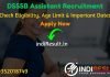 DSSSB Assistant Recruitment 2020 - Check DSSSB Laboratory Assistant, Technician, Driver & Store Keeper Vacancy Notification, Eligibility Criteria, Salary, Age Limit, Educational Qualification and Selection process.