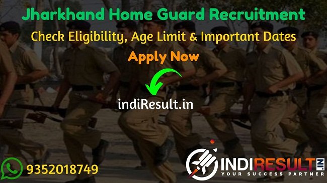 Jharkhand Home Guard Recruitment 2020 - Check Jharkhand Home Defense Corps Recruitment Notification 2020 For 1021 Home Guard Bharti, Eligibility Criteria, Age Limit, Educational Qualification and Jharkhand Home Guard Vacancy 2020 Selection process. Jharkhand Home Defense Corps invites Online application to fill 1021 vacancy of Home Guard Posts. This is a great opportunity for the applicants who are searching for Govt Jobs in Jharkhand.