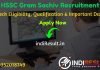 HSSC Haryana Gram Sachiv Recruitment 2021 – Apply Haryana HSSC 697 Gram Sachiv Vacancy Notification, HSSC Gram Sachiv Eligibility Criteria, Salary,Age Limit