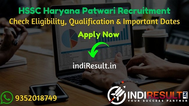 HSSC Haryana Patwari Recruitment 2021 - Apply HSSC Haryana 588 Patwari Vacancy Notification, HSSC Patwari Eligibility Criteria, Salary,Age Limit,hssc.gov.in