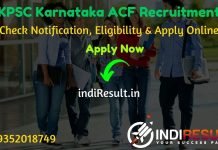 KPSC ACF Recruitment 2020 - Check KPSC Karnataka Assistant Conservator of Forest Recruitment Notification, Eligibility Criteria, Age Limit, Educational Qualification and selection process. Karnataka Public Service Commission KPSC invites online application to fill 16 vacancy of ACF posts.