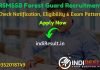 RSMSSB Forest Guard Recruitment 2021 - Apply Online Rajasthan 1128 Forest Guard Vanrakshak Vacancy Notification, Eligibility, Age Limit, Salary, Last Date.