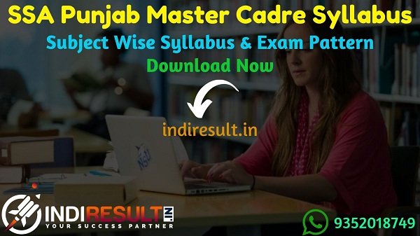 Punjab Master Cadre Syllabus 2022 -Download SSA Punjab Master Syllabus Pdf in Hindi/English/Punjabi. PSEB Master Cadre Exam Pattern & Syllabus 2022.