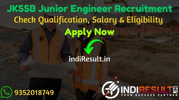 JKSSB JE Recruitment 2021 - Check JKSSB Recruitment 2021 for 174 Junior Engineer Civil & Mechanical Notification, Eligibility Criteria, Salary, Age Limit, Educational Qualification and Selection process.