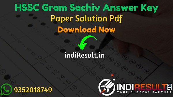 HSSC Gram Sachiv Answer Key 2021 - Download HSSC Haryana Gram Sachiv Answer Key pdf & HSSC Gram Sachiv Paper Solution Download. HSSC Gram Sachiv Paper Key.