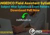 TANGEDCO Field Assistant Syllabus 2021 - Download TNEB Field Assistant Syllabus. TN Tangedco Syllabus For Field Assistant pdf Download. TANGEDCO FA Syllabus
