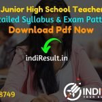 UP Aided Junior High School Teacher Syllabus 2021 - Download UP Junior Teacher Syllabus Pdf in Hindi/English. Get UP Aided Junior High School Syllabus Pdf