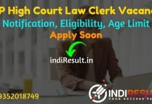 MP High Court Law Clerk Recruitment 2022 -Apply MPHC 55 Law Clerk cum Research Assistant Vacancy Notification, Eligibility, Age Limit, Salary, Last Date.