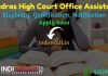 Madras High Court Office Assistant Sweeper Recruitment 2021 - Madras High Court 3557 Office Assistant Sweeper Vacancy Notification, Eligibility, Salary, Age