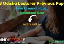 SSB Odisha Lecturer Previous Question Papers - Download SSB Odisha Lecturer Previous Year Question Papers pdf & SSB Odisha Lecturer Question Paper.