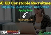 SSC GD Constable Recruitment 2021 - Apply online SSC GD Vacancy 2021 Notification, GD Constable Eligibility, Salary, Last Date, Age Limit, Qualification.