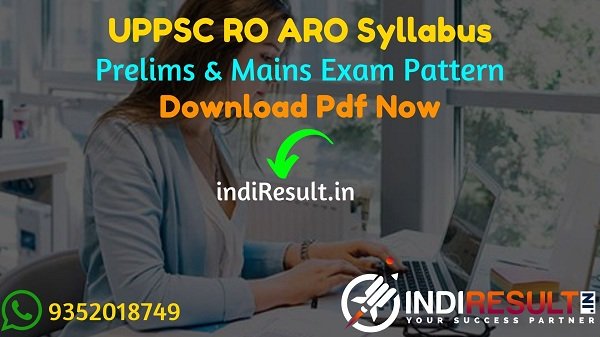UPPSC RO ARO Syllabus 2021 - Download UPPSC RO/ARO Account Syllabus pdf, UP RO ARO Syllabus Pdf in Hindi. UP RO Syllabus Pdf UP PSC Review Officer Pattern