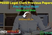 PSSSB Legal Clerk Previous Question Papers - Download PSSSB Legal Clerk Previous Year Question Papers pdf & PSSSB Legal Clerk Question Paper.