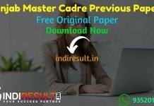 Punjab Master Cadre Previous Question Papers - Download PSEB Punjab Master Cadre Previous Year Question Papers pdf & Punjab Master Cadre Question Paper.