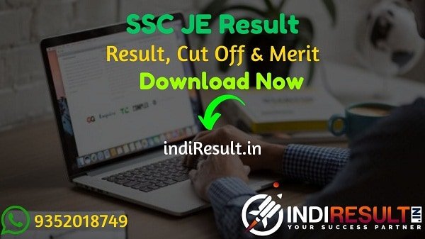 SSC JE Result 2021 - Download Staff Selection Commission SSC JE Tier 1 Result, Cut off & Merit List 2021. The Result Date Of SSC JE Exam is 04 May 2021.