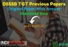 DSSSB TGT Previous Question Papers -Download DSSSB TGT Teacher Previous Year Question Papers pdf with Answer Key & DSSSB TGT Question Paper Subject Wise.