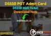 DSSSB PGT Admit Card 2021 -Download DSSSB Post Graduate Teacher Admit Card. Delhi Subordinate Services Selection Board published DSSSB PGT Hall Ticket.