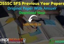 OSSSC Statistical Field Surveyor Previous Papers - Download OSSSC SFS Old Question papers Pdf, OSSSC Statistical Field Surveyor Previous Year Question Paper