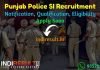 Punjab Police SI Recruitment 2021 - Apply Online for Punjab 560 Sub Inspector Vacancy Notification, Eligibility, Salary, Age Limit, Qualification, Last Date