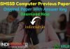 RSMSSB Computer Previous Question Papers -Download RSMSSB Sanganak Question Paper Pdf & RSMSSB Sanganak (Computer) Previous Year Question Paper Rajasthan.