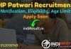 HP Patwari Recruitment 2022 -Apply Online Himachal Pradesh 1128 Revenue Patwari Vacancy, Notification, Eligibility, Age Limit, Salary, Last Date, Selection.