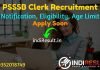 PSSSB Clerk Recruitment 2022 -Apply Punjab PSSSB 1200 Assistant (Clerk/Legal Clerk) Vacancy Notification, Eligibility Criteria, Age Limit, Salary, Last Date