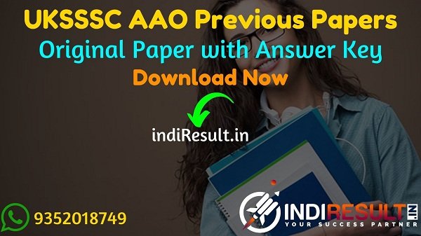 UKSSSC AAO Previous Question Papers - Download Uttarakhand Assistant Agriculture Officer Previous Year Papers Pdf, UKSSSC AAO Old Paper, UKSSSC AAO Papers.