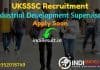 UKSSSC Industrial Development wing Supervisor Recruitment 2021 - Apply Online for Uttarakhand 181 Industrial Development wing Supervisor Class III Vacancy.