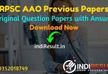 RPSC AAO Previous Question Papers -Download RPSC Assistant Agriculture Officer Previous Year Papers with Answer Key Pdf. rpsc.rajasthan.gov.in AAO Papers.