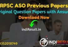 RPSC ASO Previous Question Papers -Download RPSC Asst. Statistical Officer Previous Year Papers with Answer Key Pdf. rpsc.rajasthan.gov ASO Question Papers.