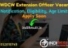 TSWDCW Extension Officer Recruitment 2021 -Apply TSWDCW 275 Extension Officer 2 (Supervisor Grade 2) Vacancy Notification, Eligibility, Age Limit, Salary.
