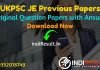 UKPSC JE Previous Question Papers -Download UKPSC Junior Engineer Civil, Mechanical, Electrical, Agriculture Previous Year Question Papers pdf. UK JE Paper.