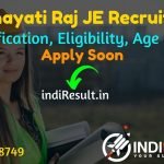 Rajasthan Panchayati Raj JE Recruitment 2022 -Apply Online Panchayati Rajasthan 2500 JEN Vacancy Notification, Salary, Eligibility, Age Limit, Last Date.