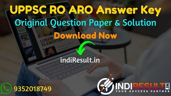 UPPSC RO ARO Answer Key 2021 -Download Set Wise Answer Key of UPPSC RO ARO 2021 Exam. Get UP RO ARO Answer Key here & UPPSC Samiksha Adhikari Answer Key.