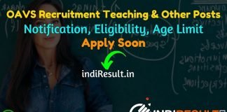 OAVS Recruitment 2022 -Apply Odisha Adarsha Vidyalaya Sangathan OAVS 1749 Principal, PGT, TGT Teacher & Non Teaching Vacancy Notification, Age Limit, Salary