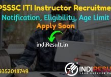 UPSSSC ITI Instructor Recruitment 2022 -Apply UP 2504 ITI Instructor Vacancy Notification, Eligibility, Age Limit, Salary, Last Date. UPSSSC Anudeshak Jobs.