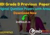 RBI Grade B Previous Question Papers -Download RBI Grade B Previous Year Papers Pdf. Get RBI Grade B Prelims & Mains Question Papers pdf with Answer Key.
