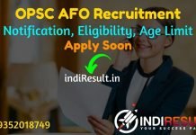 OPSC AFO Recruitment 2022 -Apply Online OPSC 177 Assistant Fisheries Officer Vacancy Notification, Eligibility, Age Limit, Salary, Qualification, Last Date.