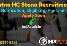 Patna High Court Stenographer Recruitment 2022 -Apply Patna HC 129 Steno Group C Vacancy Notification, Eligibility, Age Limit, Salary, Qualification, Date.