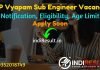 MP Vyapam Sub Engineer Recruitment 2022 -Apply MPPEB 2557 Sub Engineer Vacancy Notification, Eligibility, Age Limit, Salary, Qualification, Last Date.