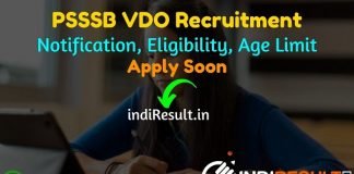 PSSSB VDO Recruitment 2022 - Apply Online Punjab PSSSB 792 Gram Sevak VDO Vacancy Notification, Eligibility Criteria, Age Limit, Salary, Last Date.