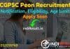 CGPSC Peon Recruitment 2022 – Apply Online CGPSC 80 Peon Vacancy Notification, Eligibility Criteria, Age Limit, Salary, Educational Qualification, Last Date