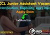 SCCL Junior Assistant Recruitment 2022 -Apply SCCL 177 Junior Assistant Vacancy Notification, Eligibility Criteria, Age Limit, Salary, Online Application.