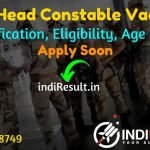 CISF Head Constable Recruitment 2022 -Online Application Form CISF 418 Head Constable (HC) Vacancy Notification, Eligibility, Age Limit, Salary, Last Date.